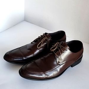 Via Spiga mens dress shoes brown leather upper/lining size 10.5